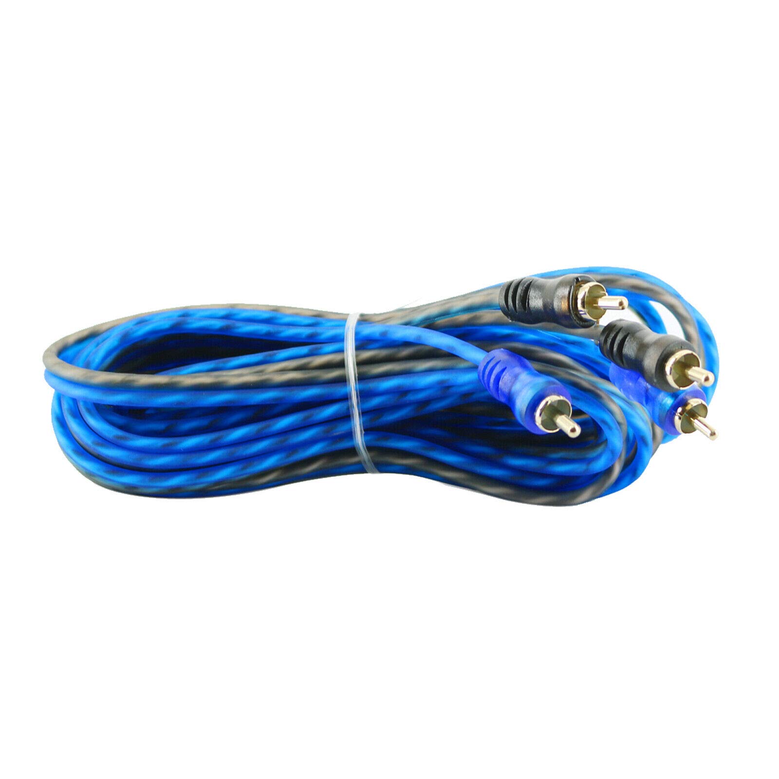 12 Pcs Audiobank LRC-17FT Premium 2 RCA to RCA Interconnect High-Fidelity HiFi Audio Cable - 17 Feet with Male Connectors - Compatible with Home Theater, Stereo Systems, Speakers, Amplifiers & Audio Devices - Perfect for Home Entertainment, DJ Setups & Professional Audio Installations