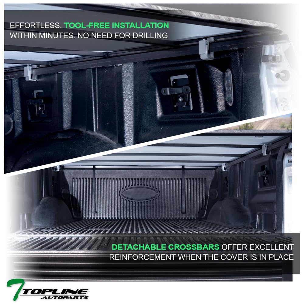 1995-2004 Toyota Tacoma & 1989-1994 Pickup 6ft Short Bed Snap-On Vinyl Tonneau Cover - Waterproof Truck Bed Cover for Cargo Protection & Improved Fuel Efficiency | Perfect for Camping, Road Trips & Hauling Gear