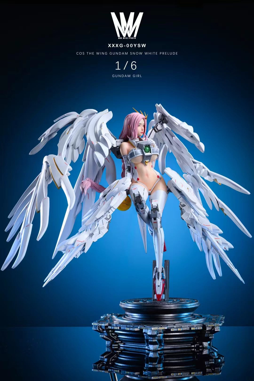 MMS Studio The Wing Gundam Girl - Anime Model Kit for Gundam Wing Fans | Perfect for Collectors & Display | DIY Building & Painting Hobby Project