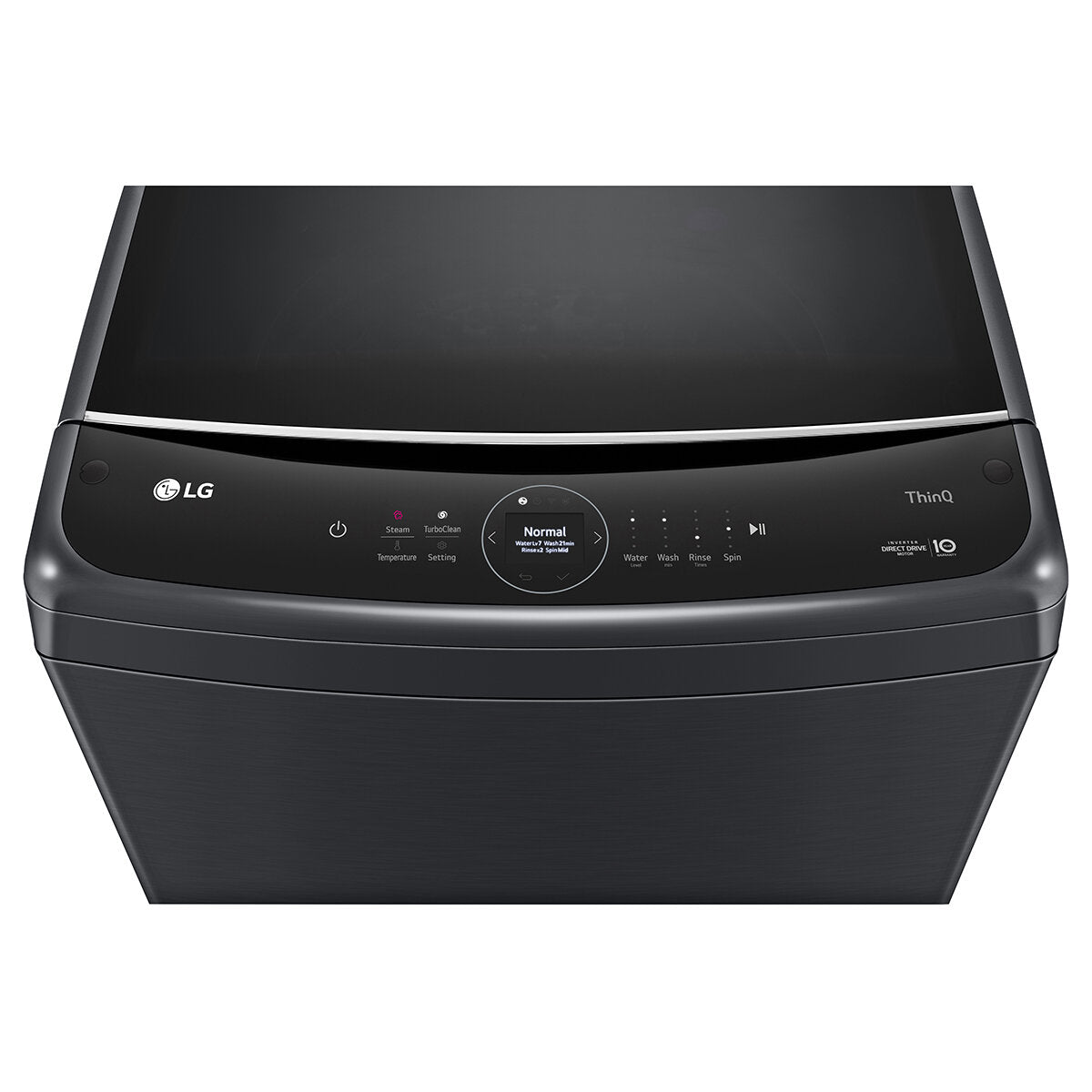 LG Series 9 12kg Top Load Washing Machine Platinum Black WTL9 12B - Large Capacity Laundry Solution for Families & Heavy Loads | Perfect for Homes, Apartments & Laundromats
