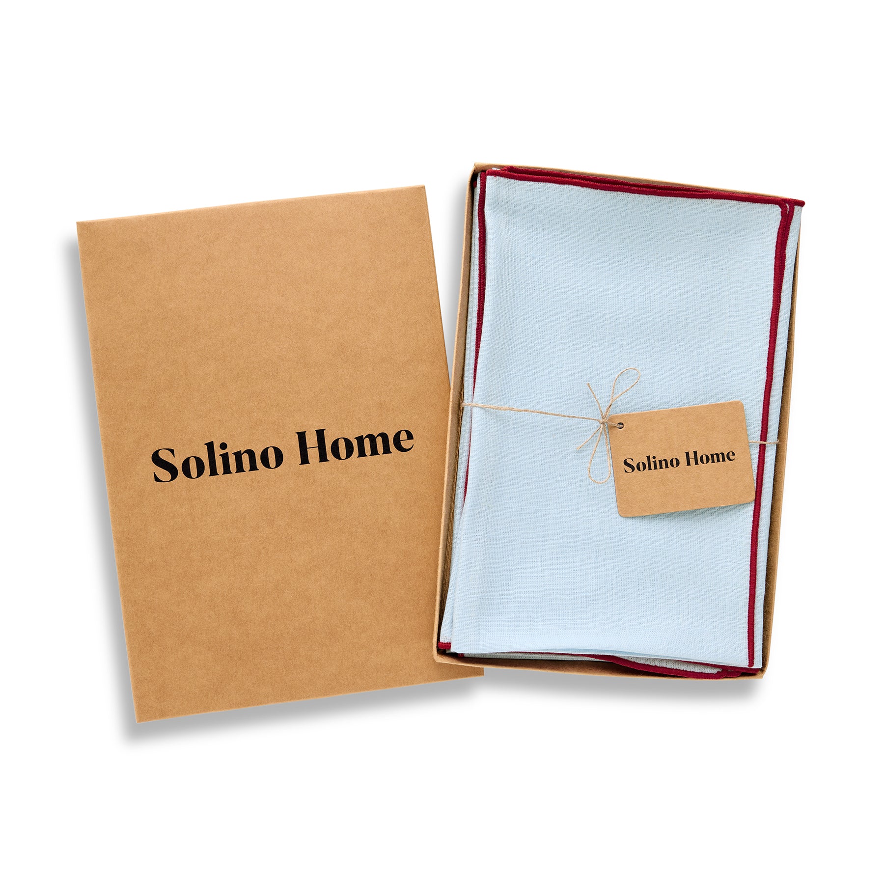 Premium Bianca Merrow Stitch Napkins Set of 4 - Elegant Embroidered Cotton Table Linens for Fine Dining & Special Occasions