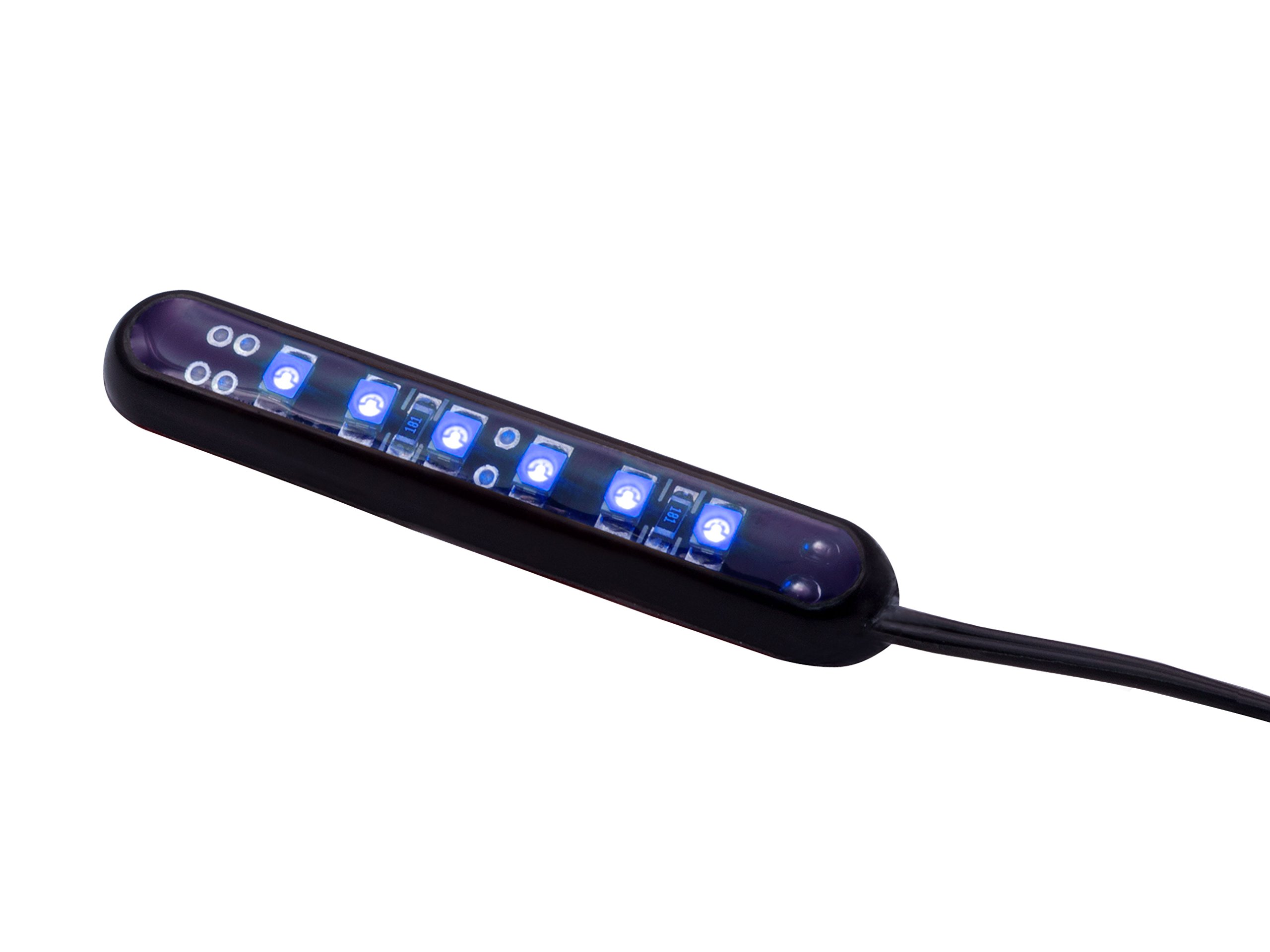 Oznium LED Modules - Straight Black with Blue LED Lights for Cars, Boats, and Home Decoration | Bright & Energy-Efficient Lighting Solution