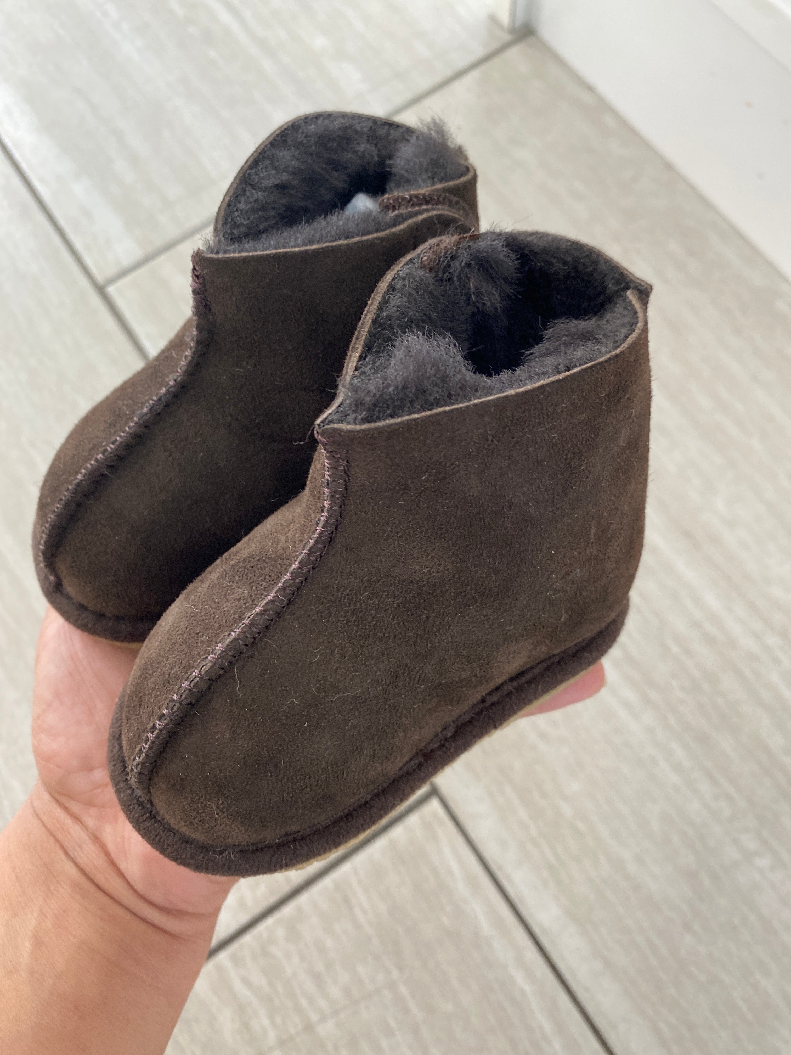 Angulus Dark Brown Softsole Leather Baby Shoes - Comfortable First Walkers for Infants & Toddlers - Perfect for Indoor & Outdoor Play, Special Occasions