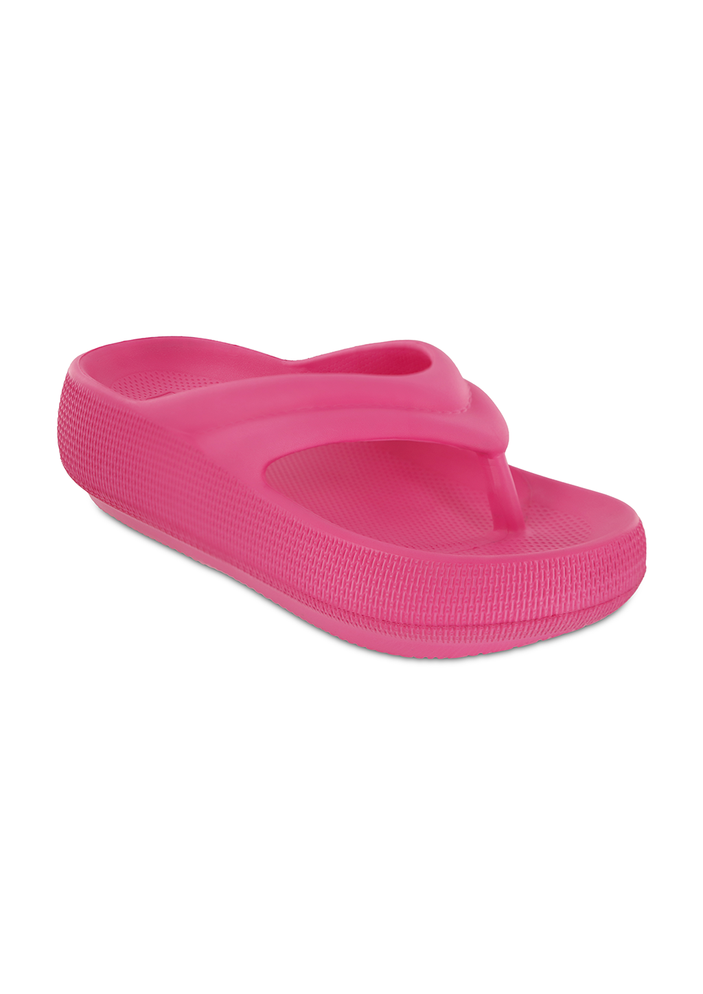 July Hot Pink Eva Foam Sandals - Women's Comfortable Flip Flops for Beach, Pool, and Summer Outfits
