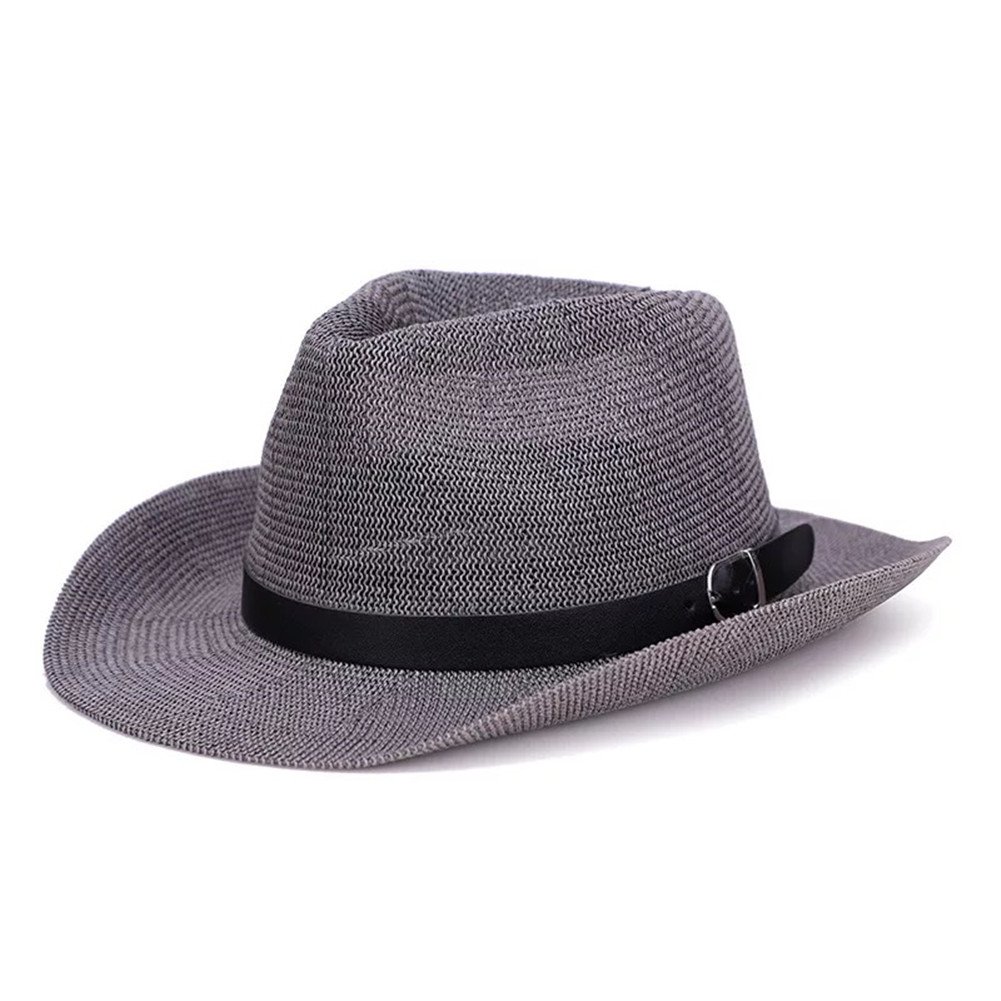 Zerci Men's Western Cowboy Jazz Hat - Stylish Sun Hat for Outdoor, Rodeo, and Country Music Events - Perfect for Summer, Concerts, and Western Fashion