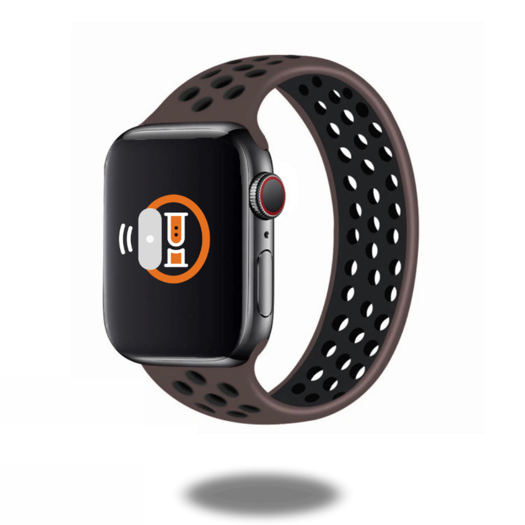 Sport Silicone Solo Loop Bands for Apple Watch - Soft Breathable Strap for Workout, Running & Daily Wear - Compatible with All Apple Watch Models (38mm/40mm/41mm/42mm/44mm/45mm/49mm)