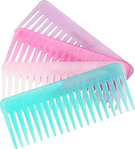 **Osceola Wide Tooth Comb for Women - Detangling & Styling Hair Brush for Curly, Thick & Natural Hair - Salon Quality Hairdressing Comb - Pack of 3 Multicolor Large Hair Combs (Perfect for Daily Use, Salon Styling & Travel)**