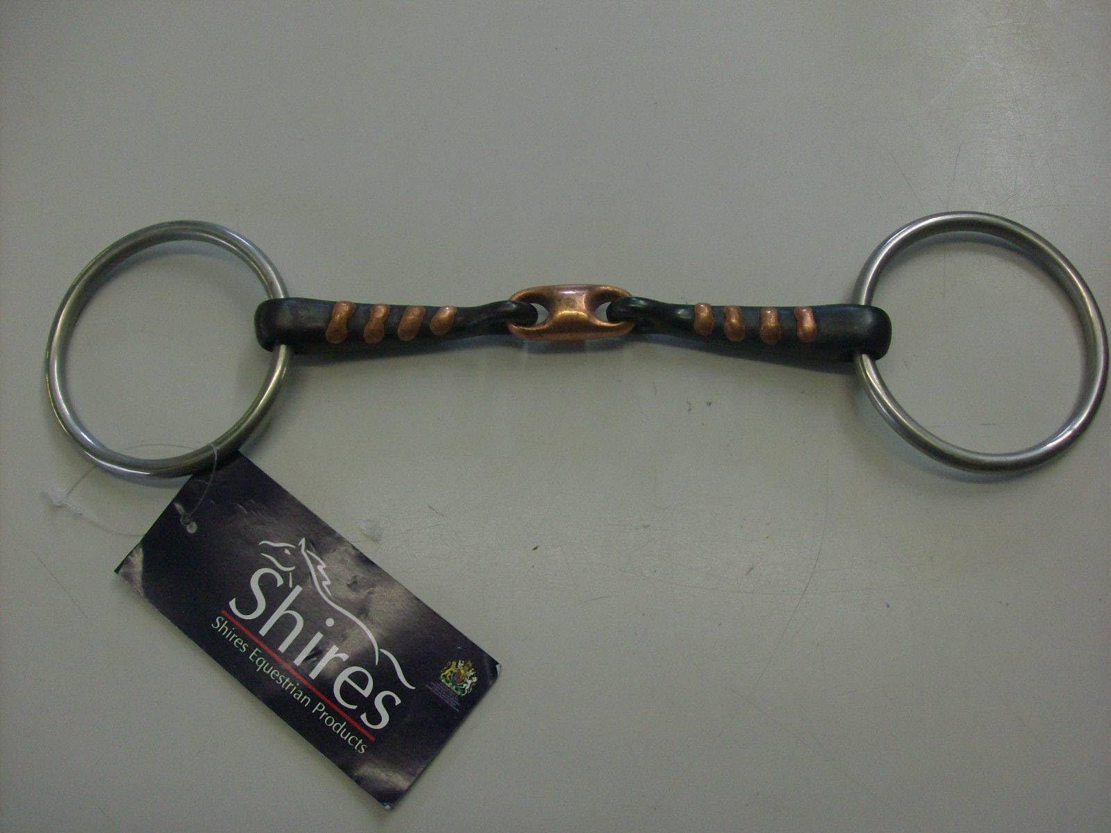 COP LOZ S/Iron Snaffle Bit with Raised Rib for Horse Training - Durable Equestrian Equipment for Dressage & Jumping Riders