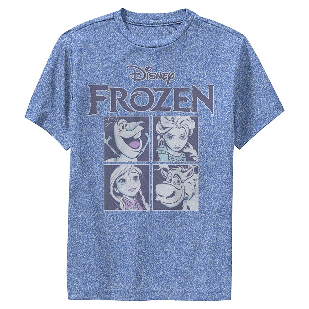 Disney Frozen Ice Cubes Boys' Performance T-Shirt - Breathable & Quick-Dry for Active Play & Outdoor Adventures