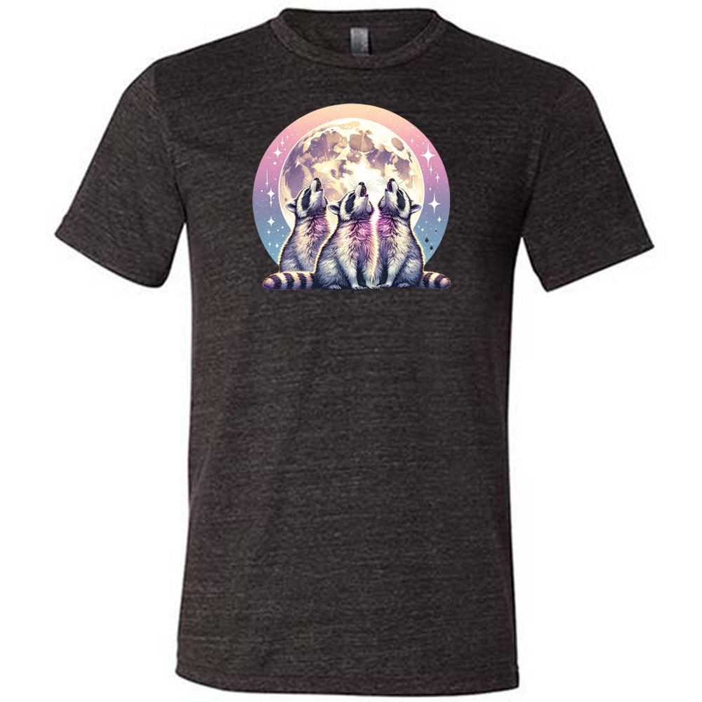 Stylish Raccoon Moon Graphic T-Shirt for Men & Women - Perfect for Casual Wear, Outdoor Adventures, and Animal Lover Gifts
