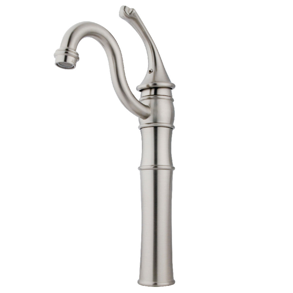 Kingston Brass KB3421GL Modern Vessel Sink Faucet - Single Hole Bathroom Sink Faucet with High Arc Spout for Vanity, Powder Room & Guest Bathroom