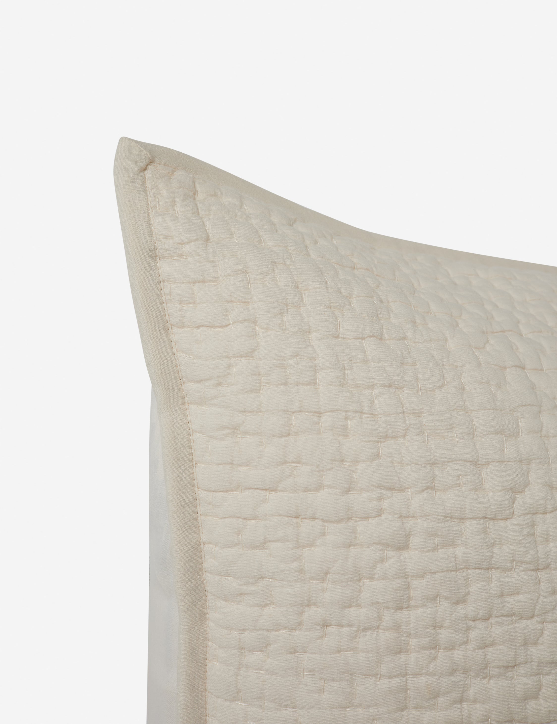 Clemence Quilted Sham Pillow Cover - Luxury Bedding Decor for Home & Hotel - Perfect for Master Bedroom, Guest Room, and Airbnb Styling