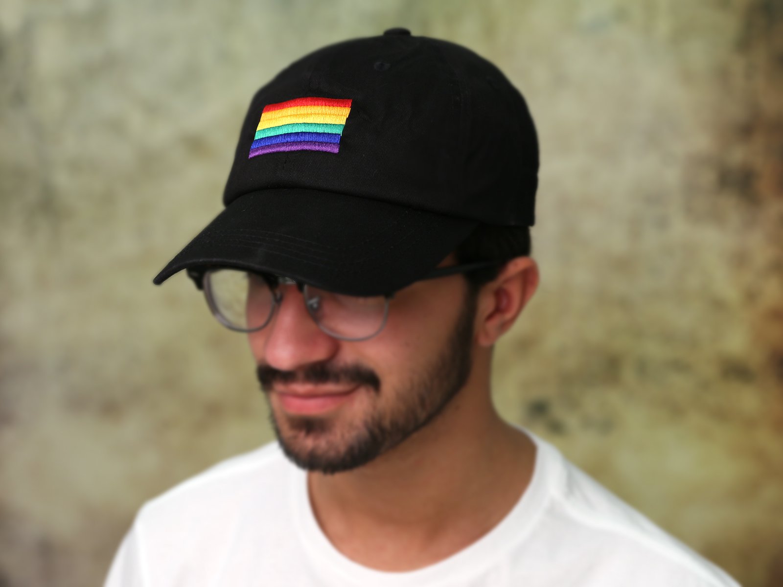 LGBT Pride Rainbow Embroidered Baseball Cap - Adjustable Velcro Back Hat for Men & Women - Perfect for Pride Parades, Festivals & LGBTQ+ Events