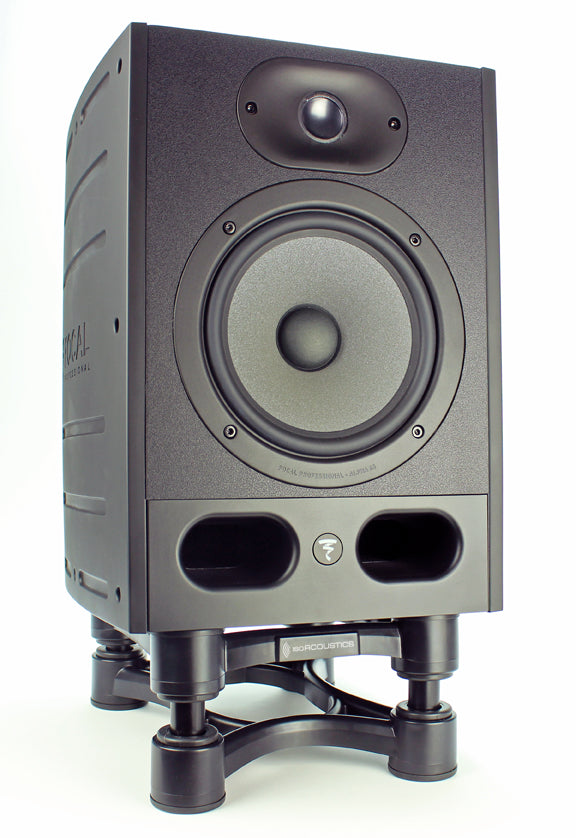 Isoacoustics ISO-200Sub Subwoofer Isolation Stand - Premium Acoustic Decoupling for Home Theater & Studio (Pair) - Reduce Vibrations & Improve Bass Clarity