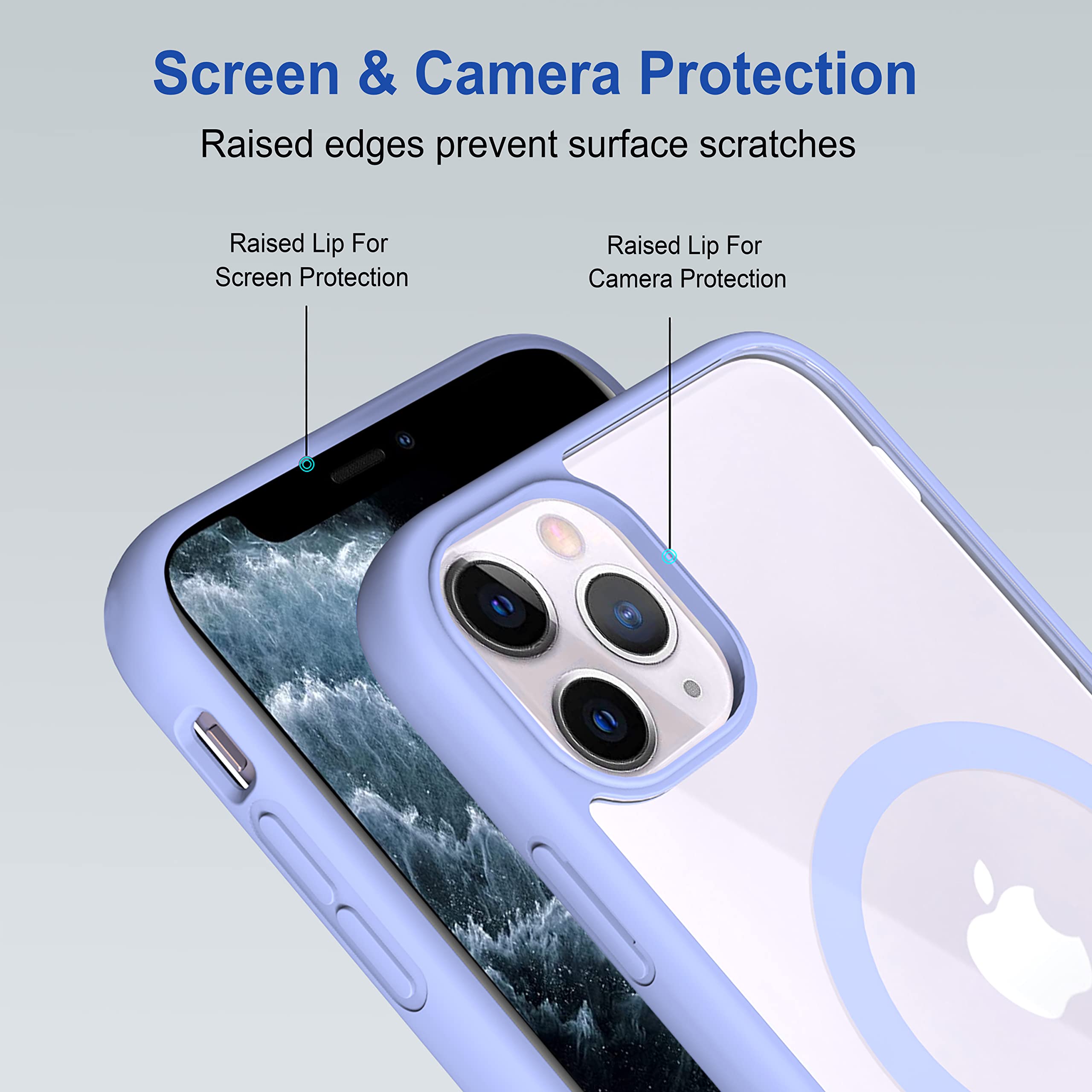 Amazon Basics iPhone 11 Pro Case - Shockproof TPU Cover, Slim Fit Protective Phone Case for iPhone 11 Pro (Sierra Blue) | Perfect for Everyday Use, Work & Outdoor Activities