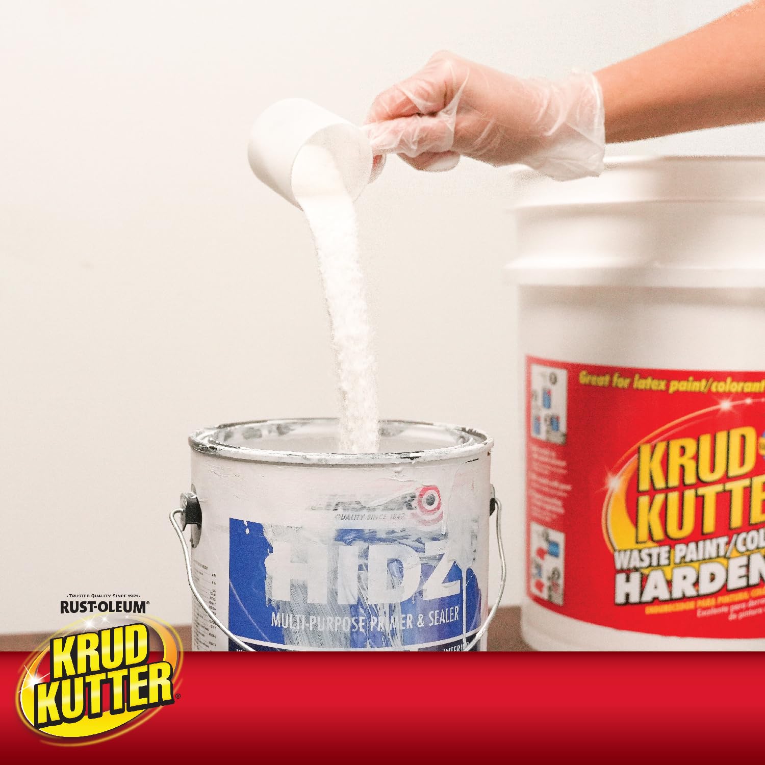 Krud Kutter PH1101 Odorless Paint Hardener - 5 Gallon Clear Waste Paint & Colorant Solidifier | Ideal for Paint Disposal, Garage Cleanup & DIY Projects