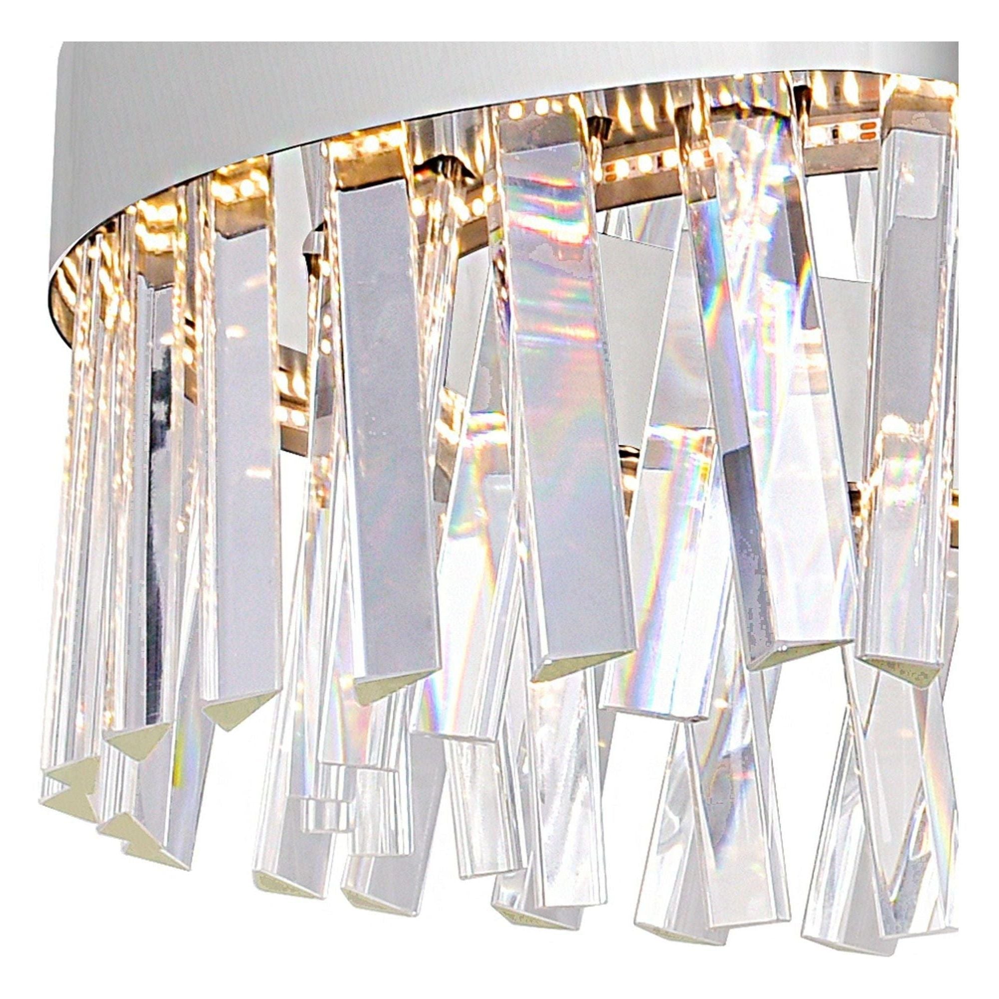 Crystal Glace Chandelier - Elegant Ceiling Light Fixture for Dining Room, Living Room & Bedroom Decor | Modern Luxury Lighting for Home & Wedding Venues
