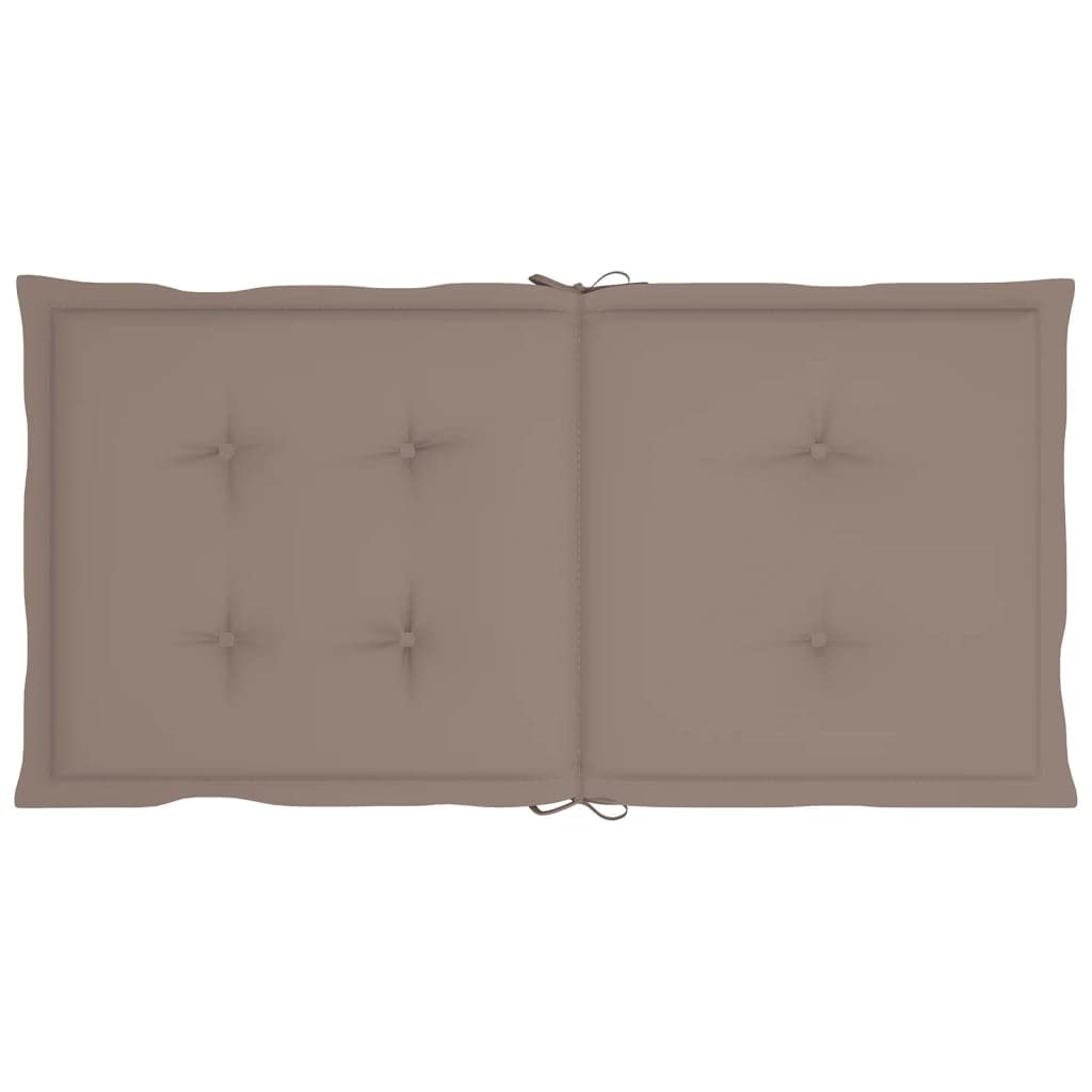 Premium Outdoor/Indoor Cushion Set with Backrest - 6-Piece Taupe Garden Swing & Bench Seat Cushions (39.4