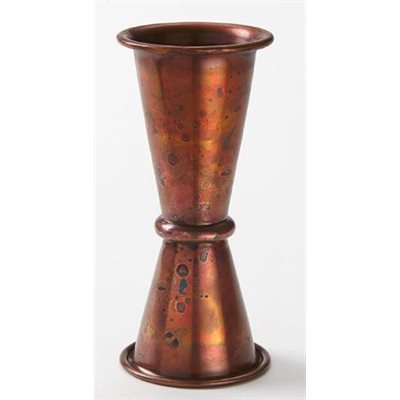 American Metalcraft 1 & 2 Oz Japanese Style Jigger - Antique Copper Finish - Premium Cocktail Measuring Tool for Bartenders & Home Mixologists - Perfect for Crafting Martinis, Old Fashioneds & Japanese Cocktails