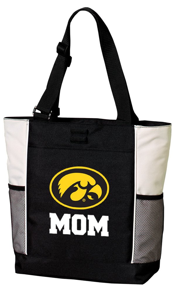 Iowa Hawkeyes Mom Tote Bag - University of Iowa Gifts for Mom - Durable Canvas Tote for Beach, Pool, Travel & Shopping - Perfect for Game Day & College Pride