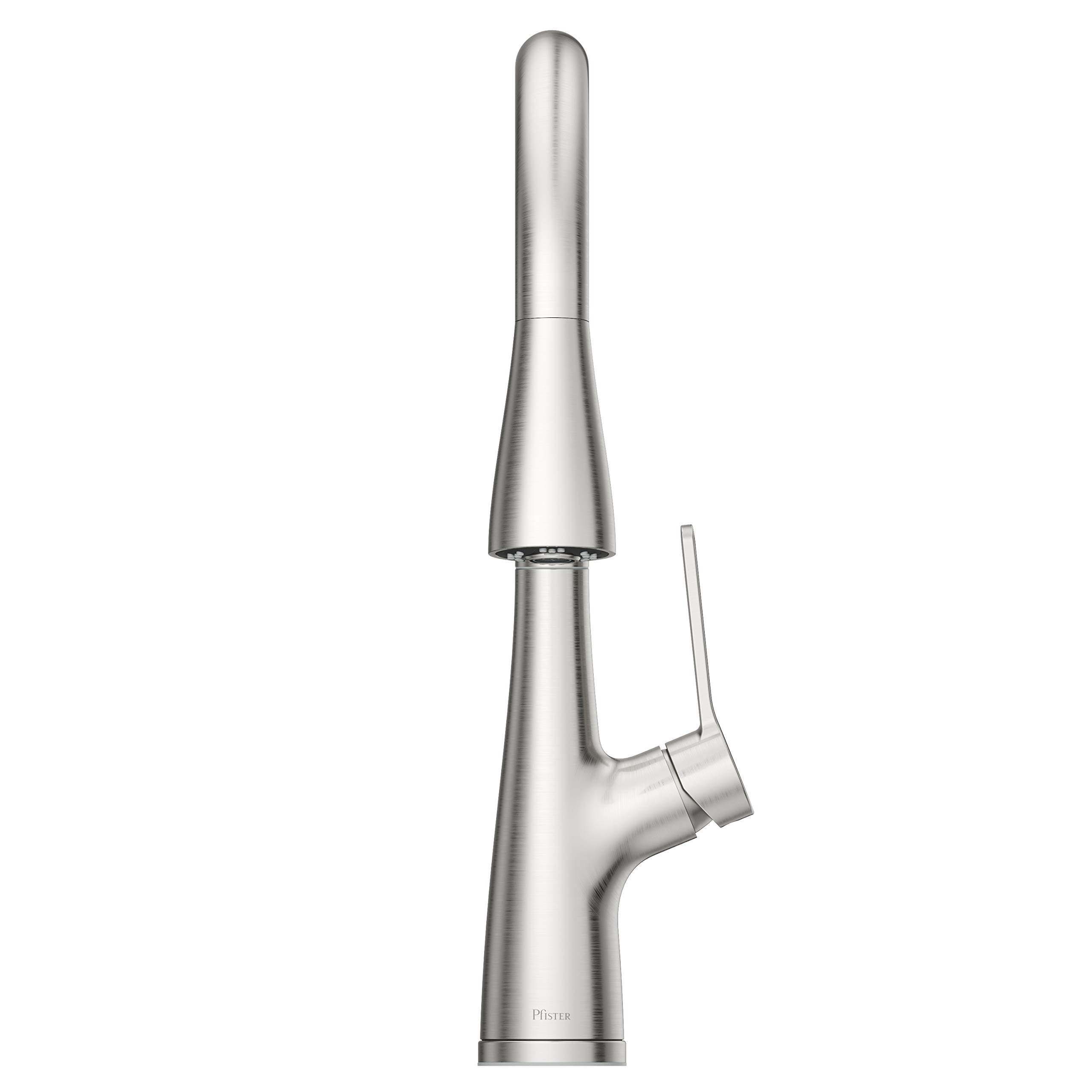 Pfister LG529NES Neera Pull Down Kitchen Faucet - Stainless Steel, High Arc Spout, Single Handle, Easy Installation - Perfect for Modern Kitchens, Dishwashing & Food Prep