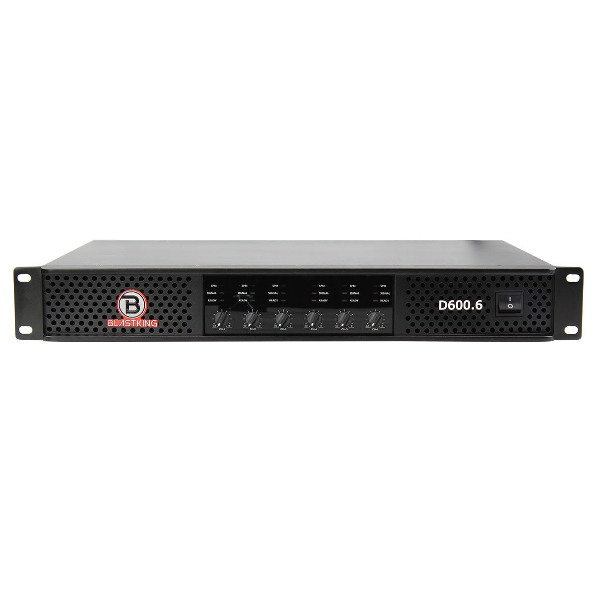 Blastking D600.6 3600 Watt 6 Channel Class D Car Amplifier - Powerful Bass Boost for Car Audio Systems, Home Theater & DJ Setups