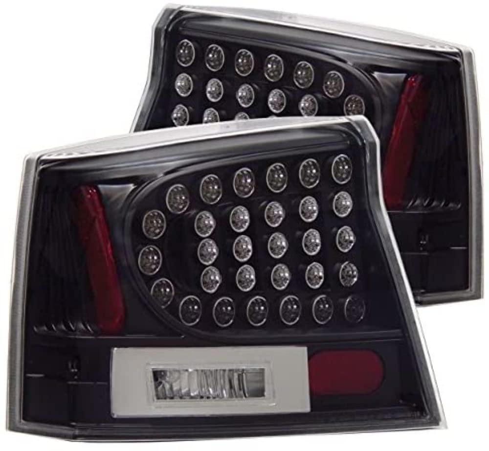ANZO USA 321014 Black LED Tail Lights with Clear Lens - High Visibility Brake Lights for Trucks, SUVs & Jeeps - Perfect for Night Driving & Off-Road Adventures