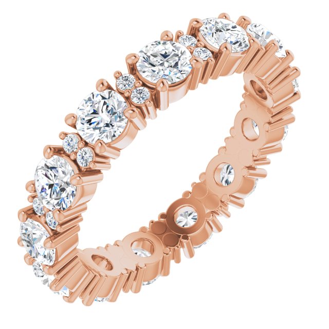 2.44 Carat Round Diamond Eternity Band for Women - Wedding, Anniversary & Special Occasion Jewelry Gift