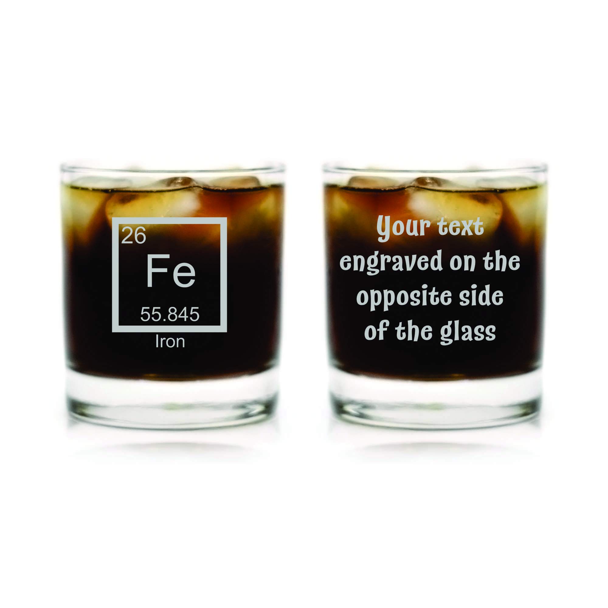 Custom Engraved Double-Sided 6th Anniversary Periodic Table of Elements Rocks Glass - Unique Science Gift for Chemistry Lovers, Couples & Teachers (Perfect for Anniversaries, Graduations & Science Enthusiasts)