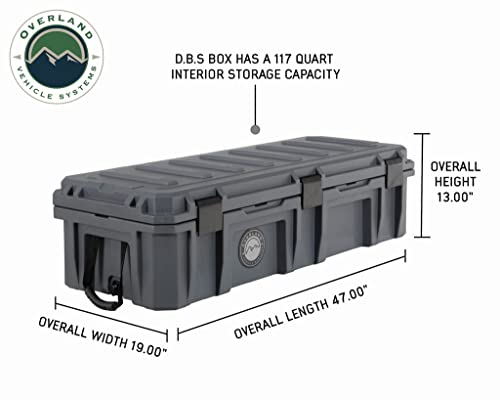 Overland Vehicle Systems 117 Quart Dry Storage Box - Waterproof Off-Road Storage Case for Camping, Overlanding & Outdoor Adventures | Durable Gear Organization Solution