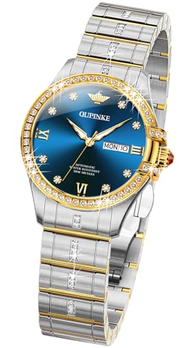 L3195: Two tone band & Blue dial