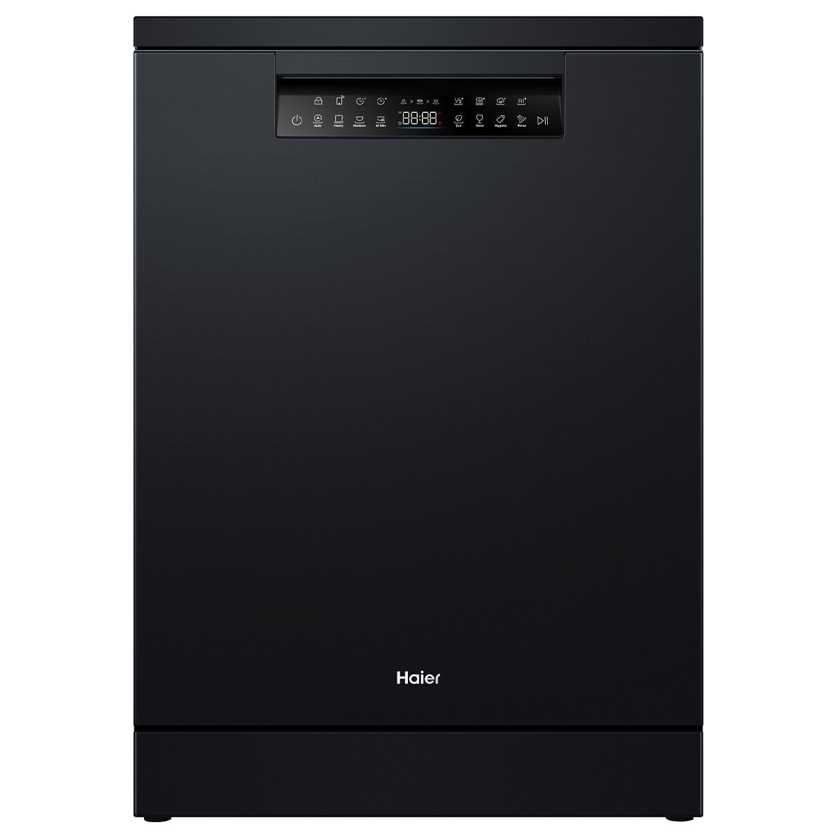 Haier 600 Series Freestanding Dishwasher with Steam Function - 15 Place Settings, Black (HDW15F3B1) - Perfect for Large Families & Entertaining Guests