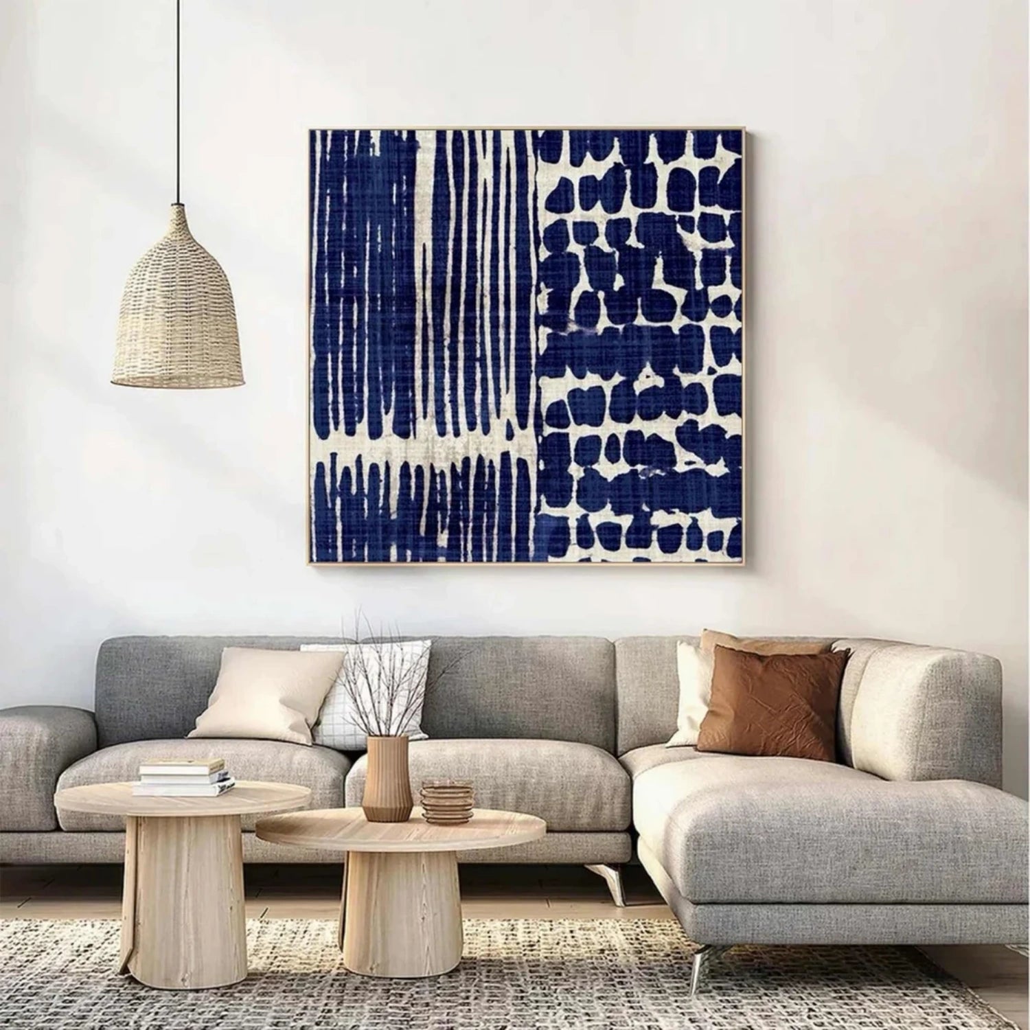 Abstract Painting #AB 332 - Modern Wall Art for Living Room, Bedroom & Office Decor - Handmade Canvas Artwork
