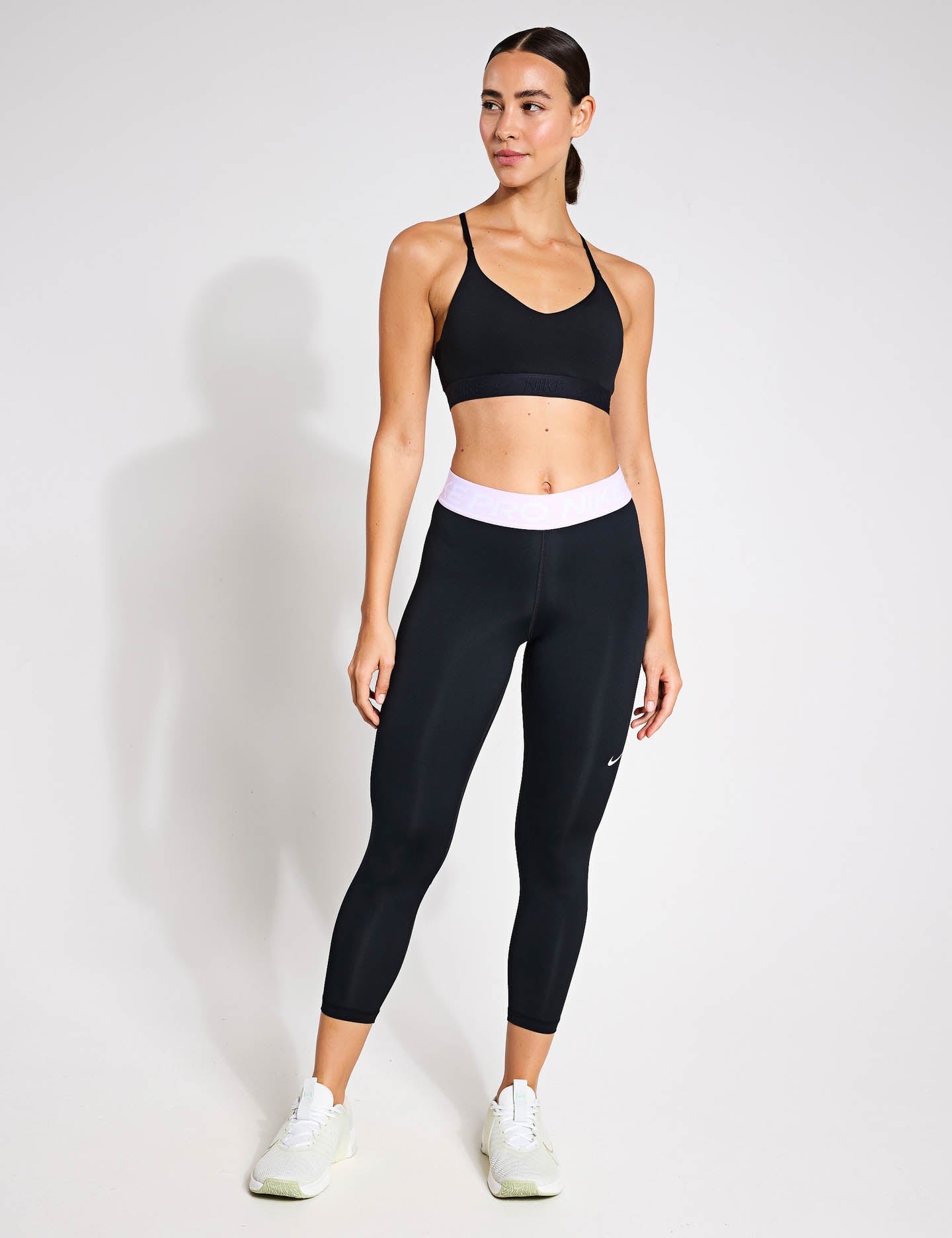 Indy Light Support Sports Bra for Women - Breathable & Comfortable Black Workout Bra for Yoga, Running, Gym