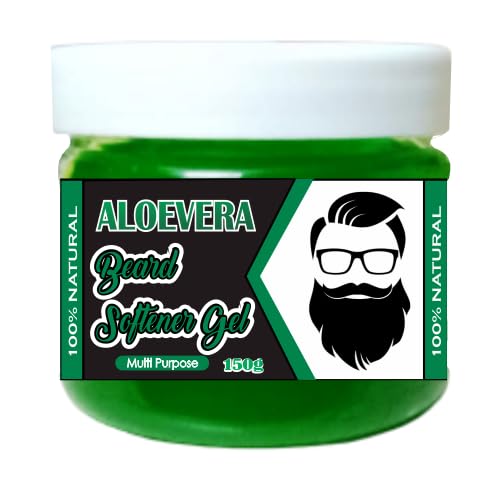 ARYAN SHAKTI Aloe Vera Beard Softener Gel - Natural & Soothing Beard Care for Men - Perfect for Daily Use & Styling