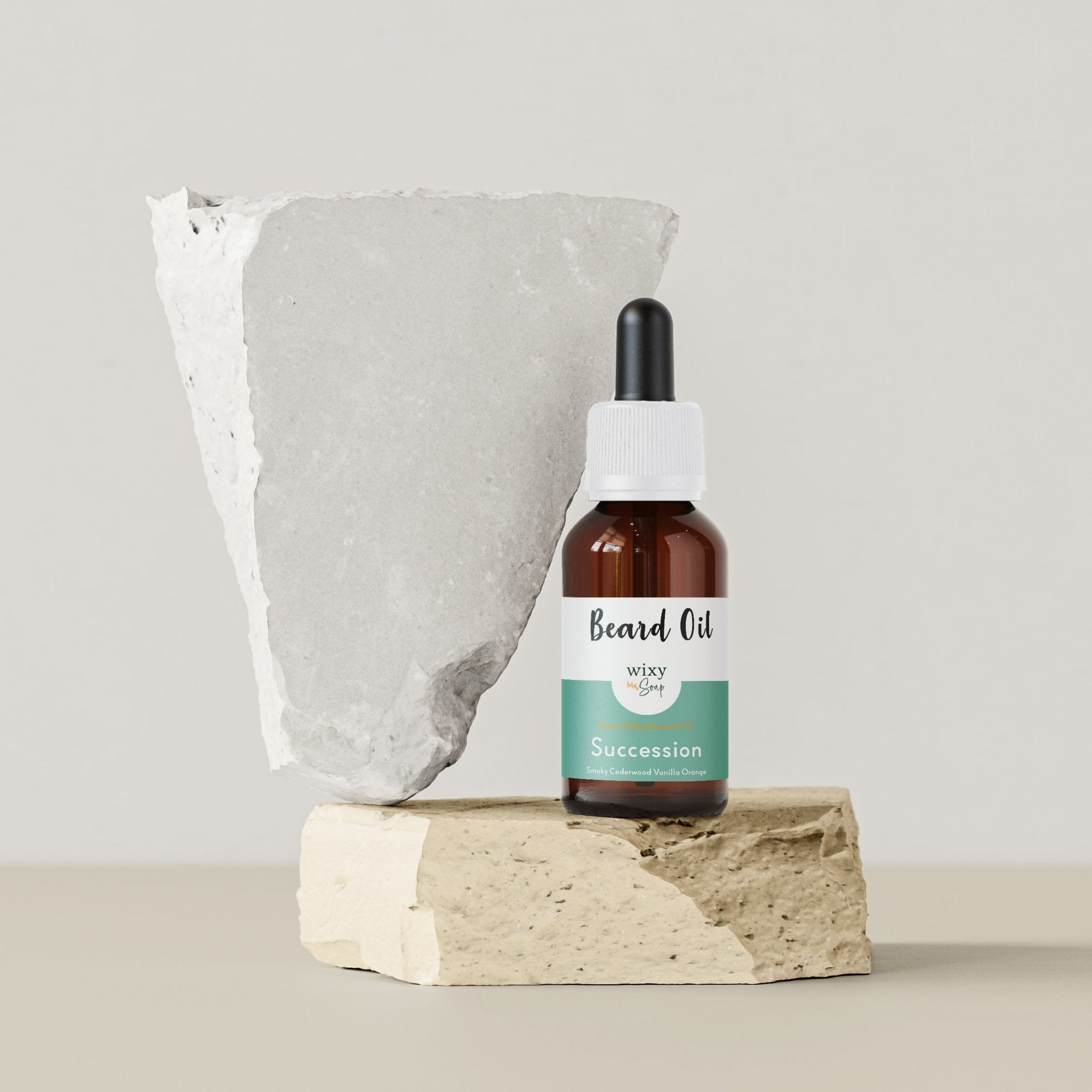 Succession Beard Oil for Men - Natural Growth & Conditioning Beard Oil with Argan & Jojoba Oils - Perfect for Daily Grooming & Styling