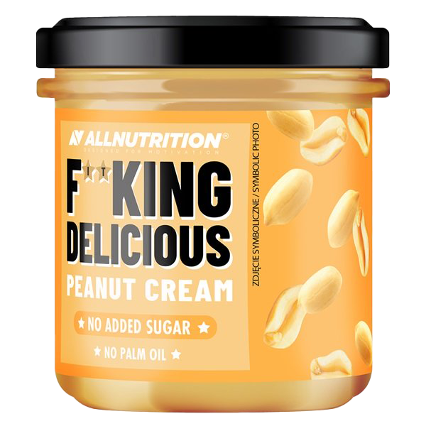 Allnutrition Fitking Delicious Peanut Butter Spread - 350g Jar, Natural & Healthy Protein Snack for Fitness, Keto & Weight Loss - Perfect for Toast, Smoothies & Baking