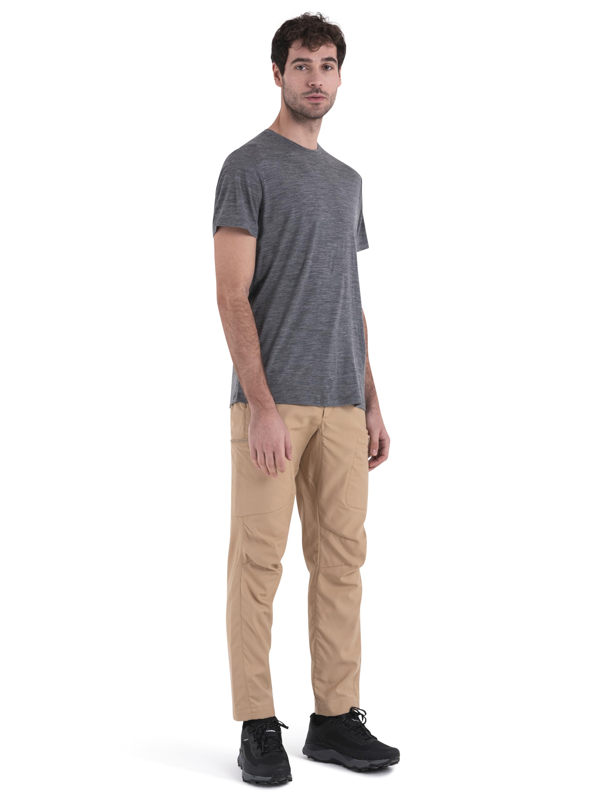 ICEBREAKER Men's Long Sleeve Button Down Shirt - Breathable & Lightweight for Outdoor Adventures & Casual Wear
