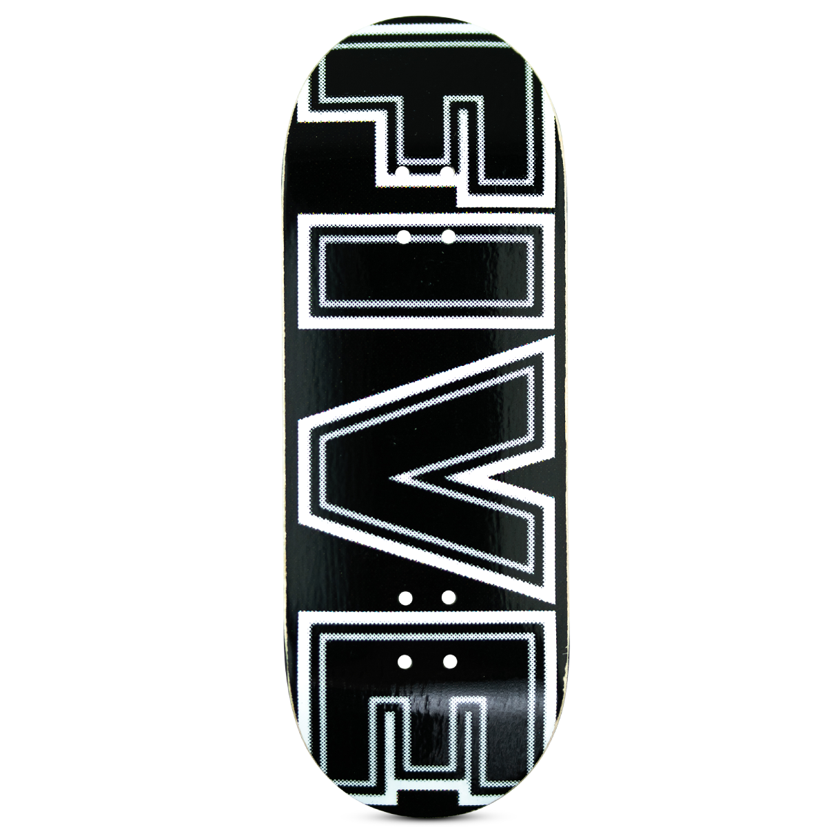 Five Luck Fingerboard Deck - Bold Black Finger Skateboard for Tricks & Stunts | Perfect for Beginners & Pros, Indoor & Outdoor Use