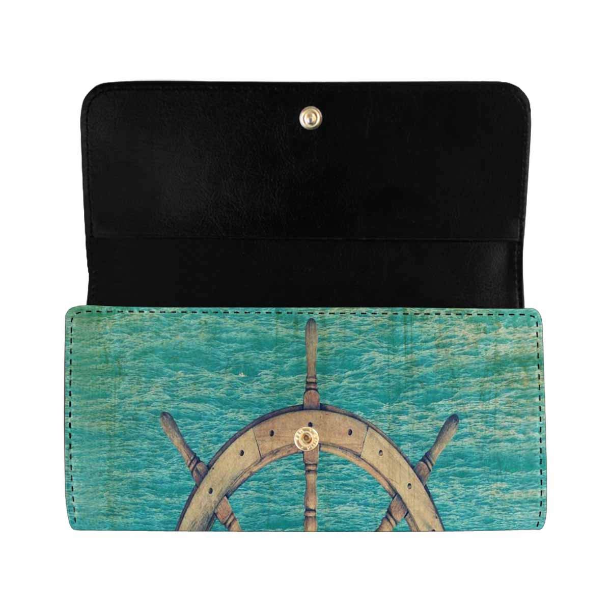INTERESTPRINT Women's Trifold Clutch Wallet - St. Patrick's Day Themed Clover & Butterfly Design Card Holder Purse for Parties, Travel & Everyday Use