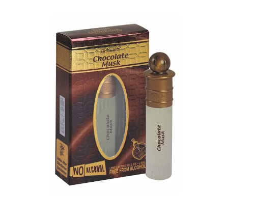 AL-NUAIM Eco Series Chocolate Musk Alcohol-Free Attar Roll-On Perfume - 6ml | Long-Lasting Fragrance for Men & Women | Perfect for Daily Wear, Office & Special Occasions