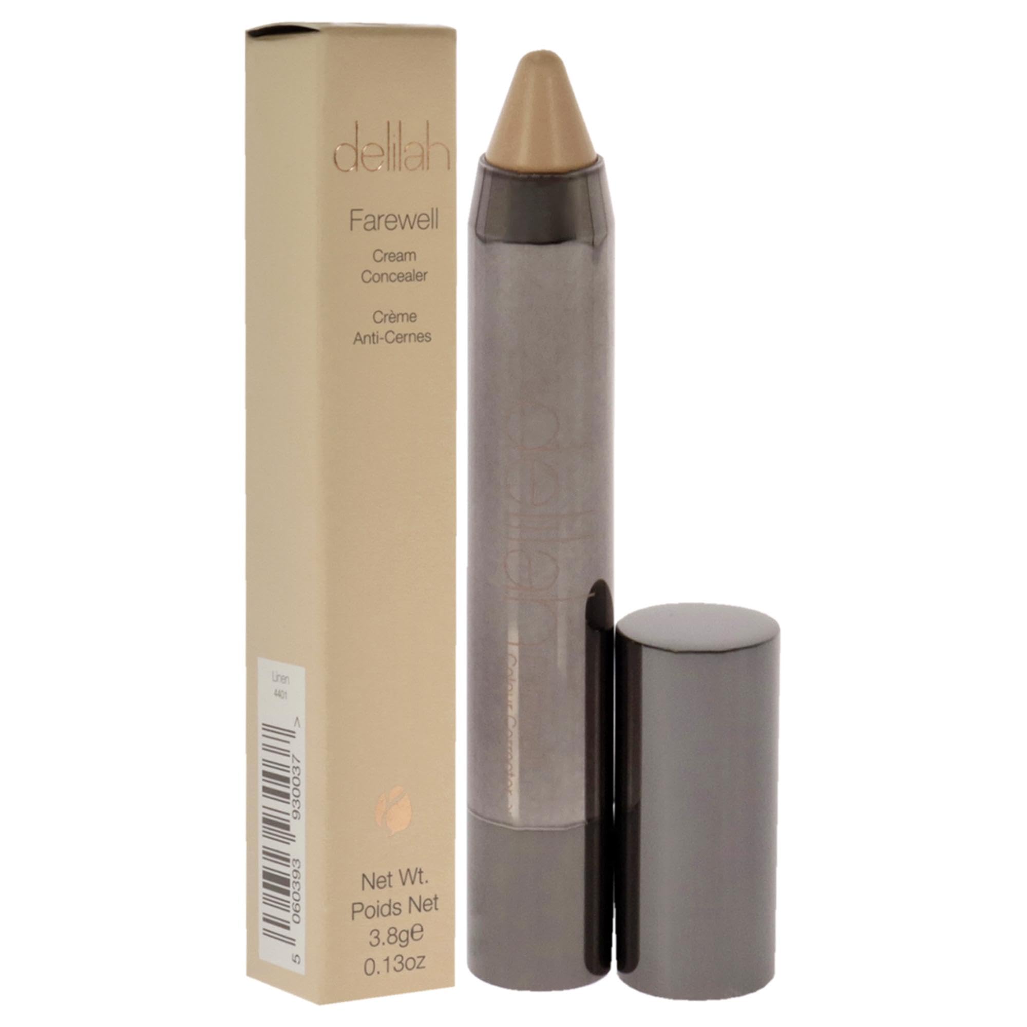 Delilah Farewell Cream Concealer - Full Coverage, Long-Lasting, 0.13 oz - Perfect for Dark Circles, Blemishes & Under Eye Concealing - Ideal for Everyday Makeup & Professional Use