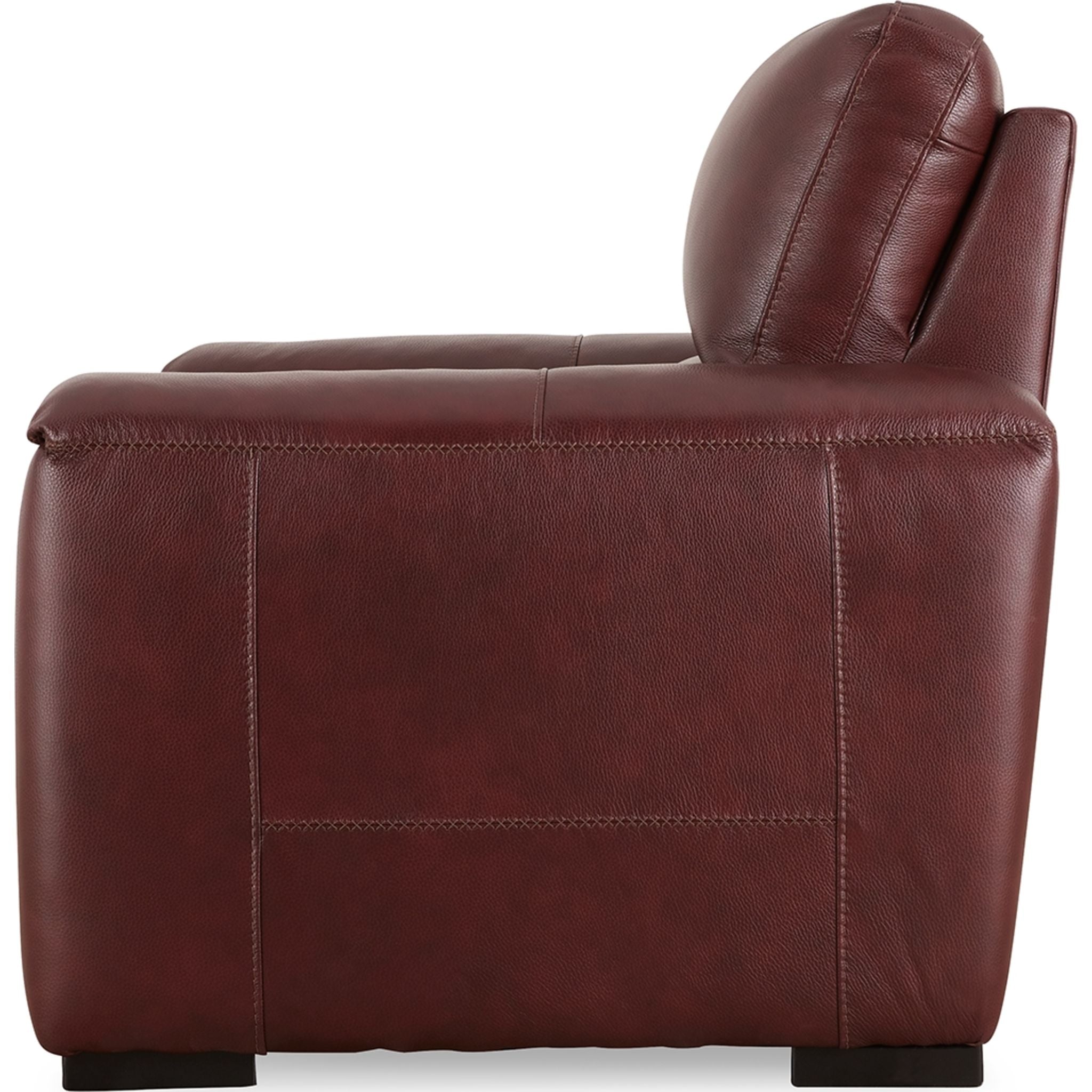 Alessandro Power Recliner Chair - Soft Leather, Adjustable Headrest & Lumbar Support, Garnet Red - Perfect for Living Room, Home Theater & Office Relaxation