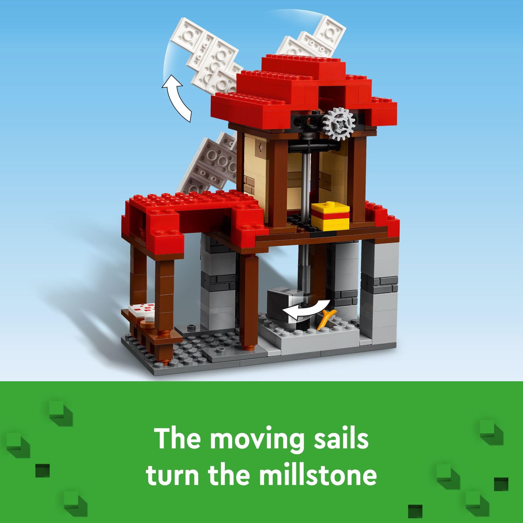 LEGO Minecraft The Windmill Farm Building Set - Creative Construction Toy for Kids Ages 8+ with 3 Minifigures - Perfect Birthday Gift for Boys & Girls Who Love Minecraft Video Game - Great for Imaginative Play, STEM Learning & Collectible Display (Model 21262)