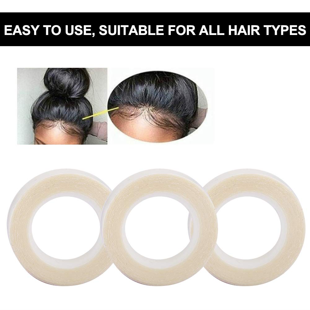 EXCLUZO Double Sided Hair Extension Tape - Strong Hold Wig Adhesive for Invisible Hair Extensions & Weaves | Perfect for Daily Wear, Cosplay & Special Occasions