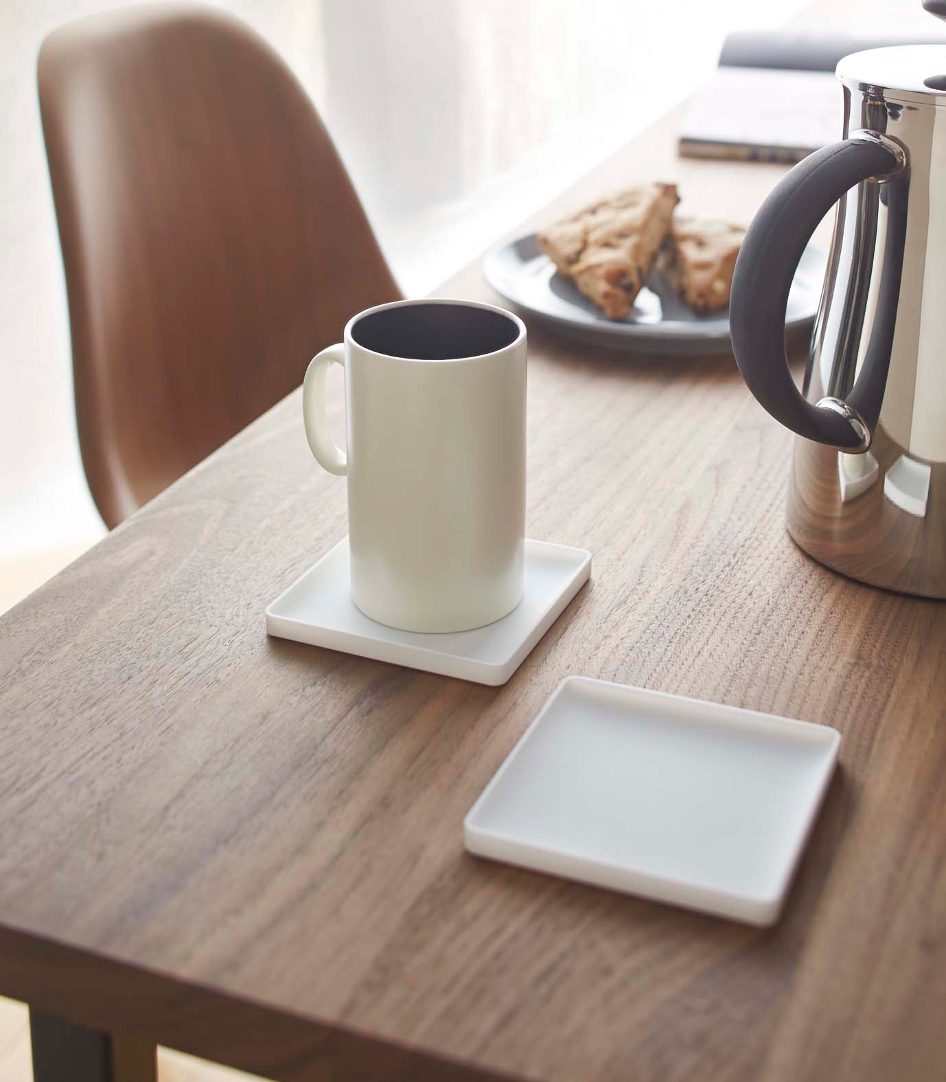 6-Pack Silicone Coasters Set - 2 Stylish Designs for Hot & Cold Drinks - Perfect for Home, Office, or Party Use