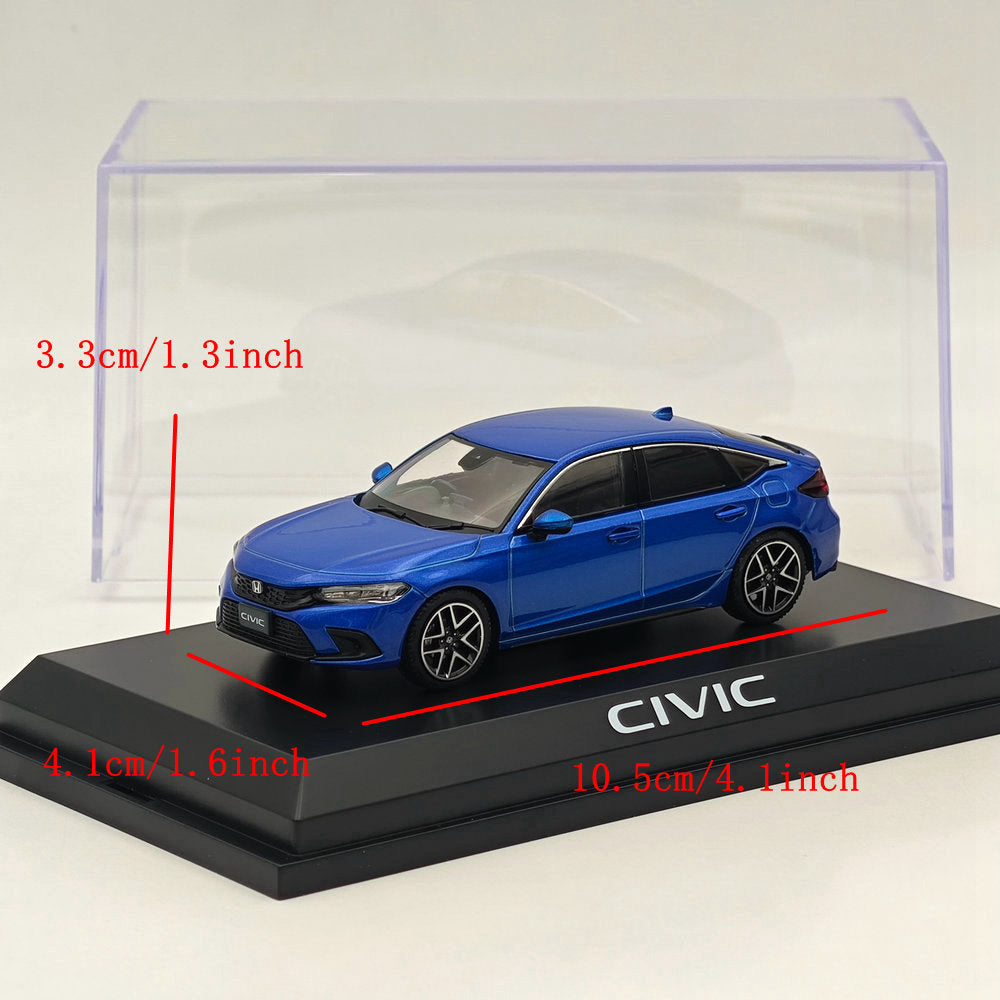 1/43 Honda CIVIC (FL1) LX Premium Crystal Blue Metallic Diecast Model Car - Limited Edition Collectible for Car Enthusiasts & Gift for Honda Fans - Perfect for Display, Collection, and Home/Office Decoration