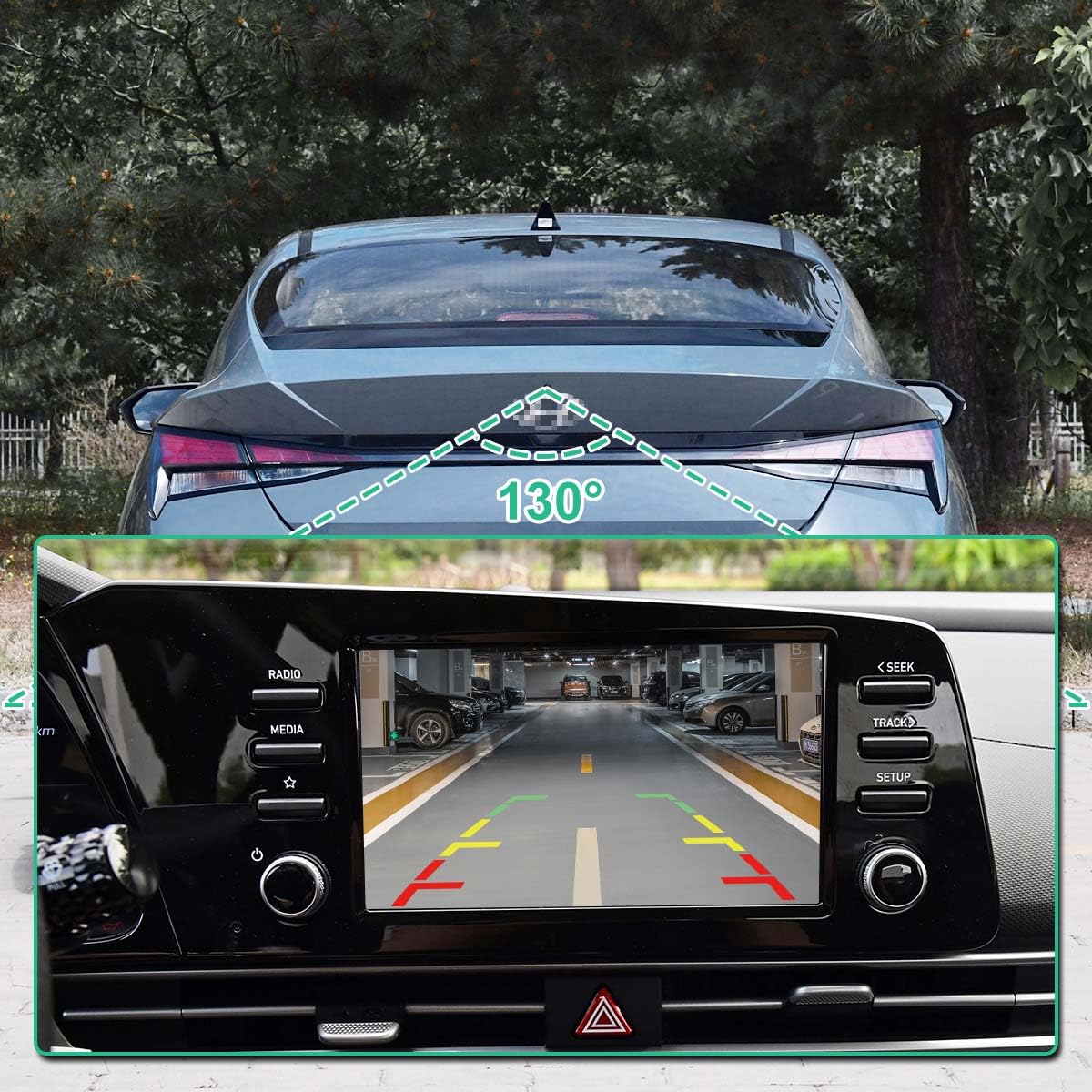 2021-2023 Hyundai Elantra Backup Rear Camera Replacement (99240AA200) - Compatible with 99240AA210 & 99240 AA210 by GreenYi | Enhanced Parking Safety & Blind Spot Visibility