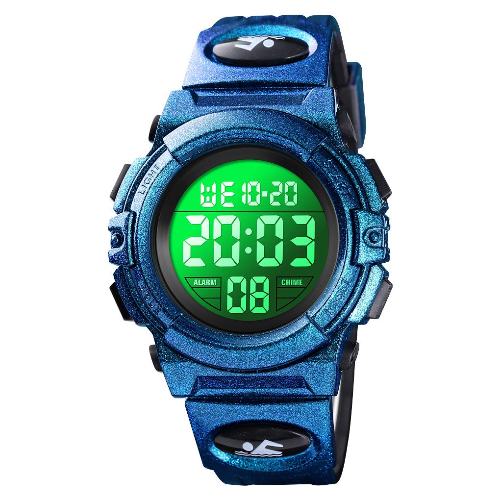 Waterproof Digital Watch for Kids - 50M Shockproof Sports Watch with Alarm, Stopwatch, 12/24H Time & Calendar - Perfect for Boys & Girls Outdoor Activities, Swimming, and School Use
