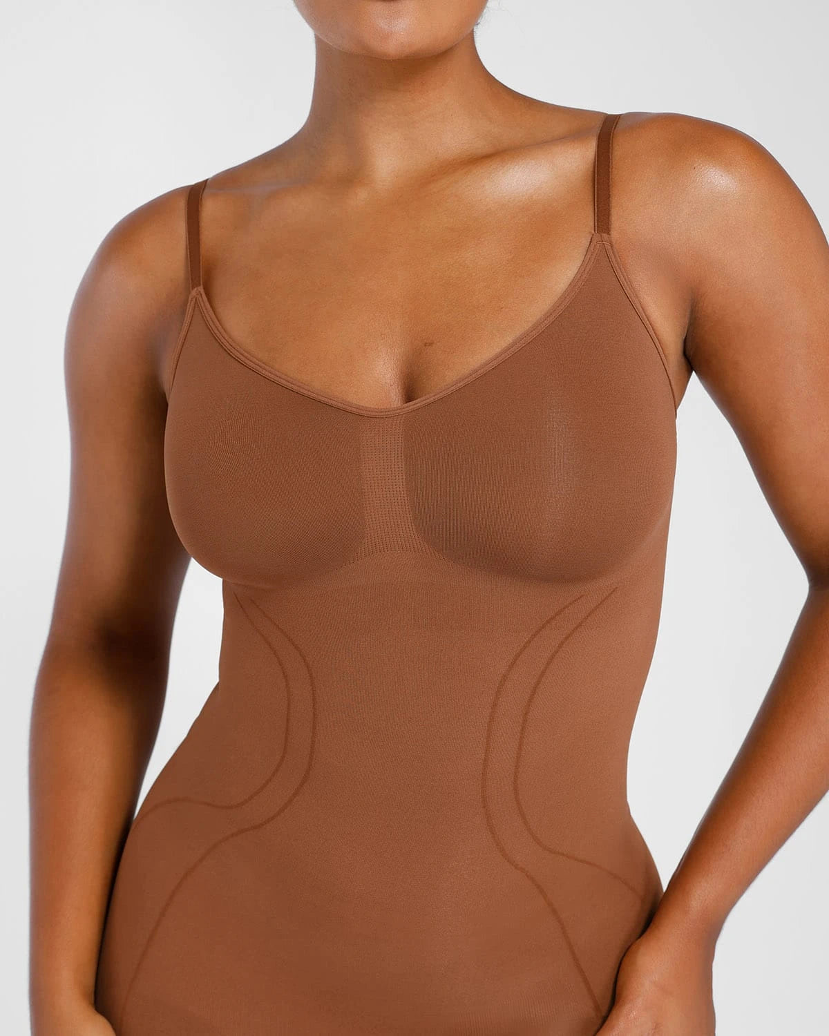 Seamless Smoothing Bodysuit for Women - Tummy Control Shapewear - Comfortable Slimming Undergarment - Perfect for Dresses, Workouts & Everyday Wear